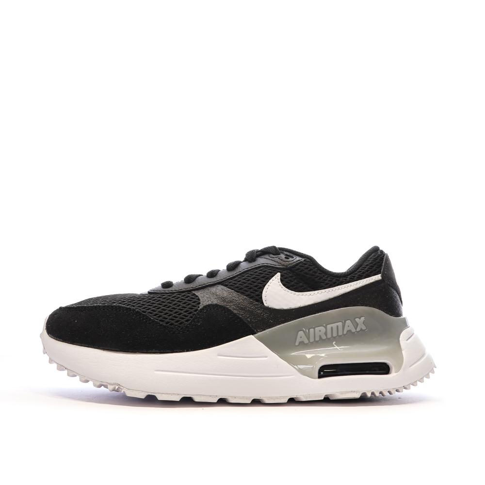 Baskets Noires/Oranges Femme Nike Air Max Systm pas cher
