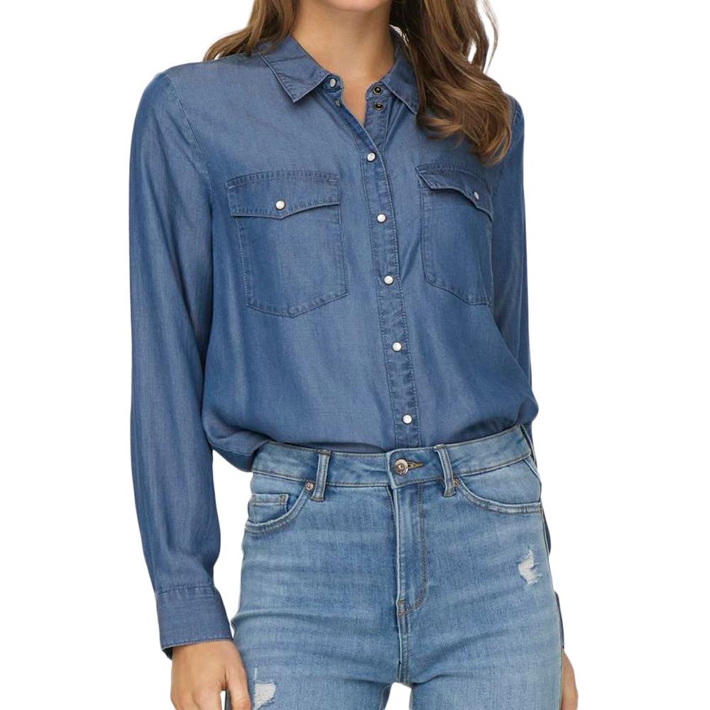 Chemise Bleu Foncé Femme Jdy Jasper pas cher