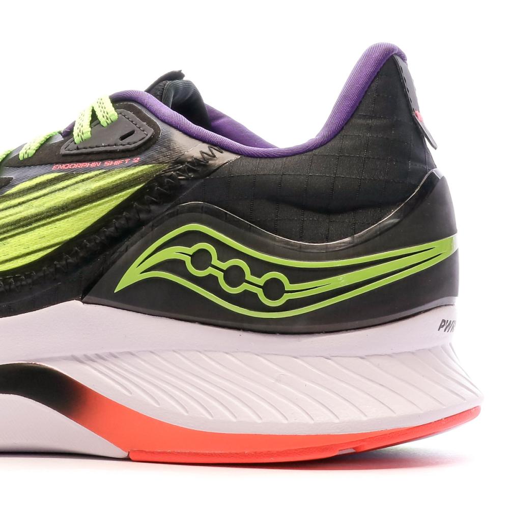 Chaussures de running Jaune Fluo Homme Saucony Endorphin Shift 2 vue 7