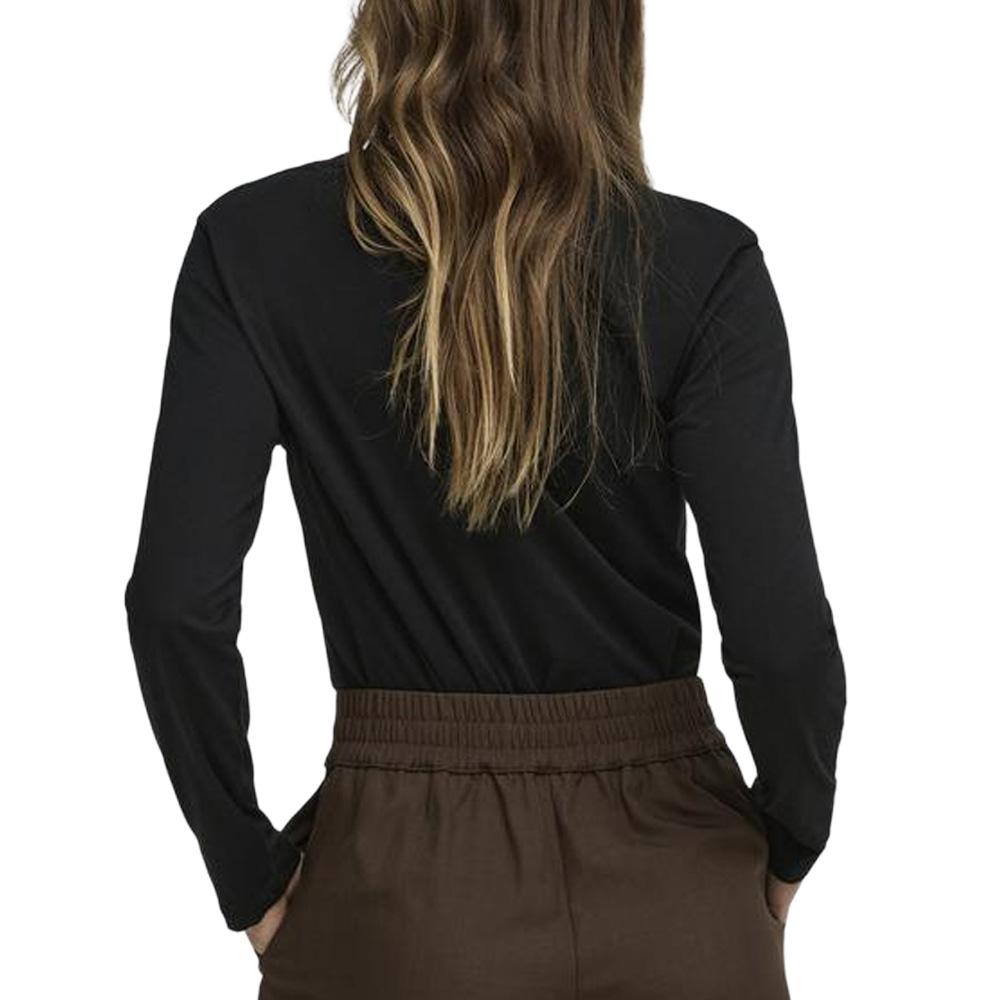 T-shirt Manches Longues Noir Femme JDY Rex vue 2