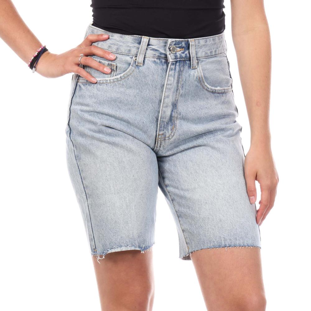 Bermuda Bleu Femme Monday Premium 3222 pas cher