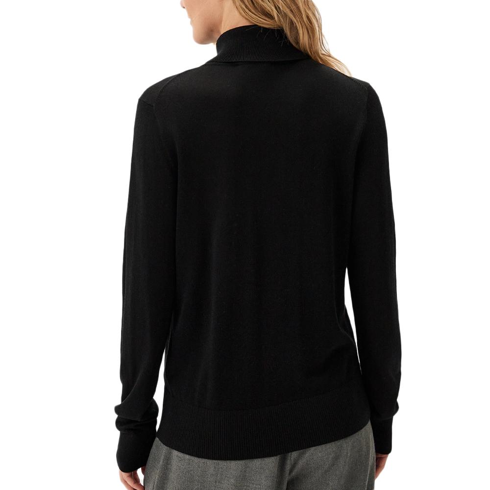 Pull Noir Femme Tommy Hilfiger WW0WW40982 vue 2