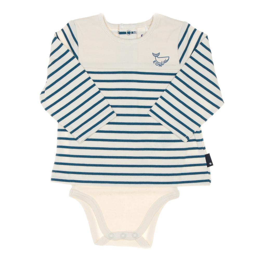 Body t-shirt Turquoise/Beige Garçon EOM Vabody pas cher
