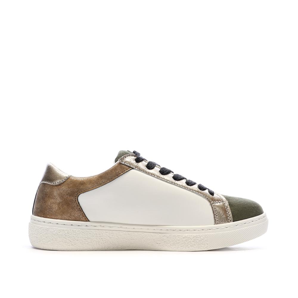 Baskets Blanches/Camel Femme Only Star vue 2