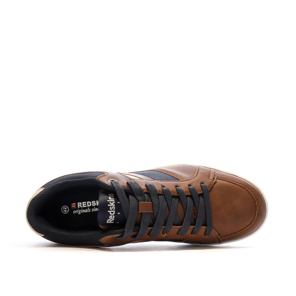Baskets Marrons Homme Redskins Gandhi vue 4
