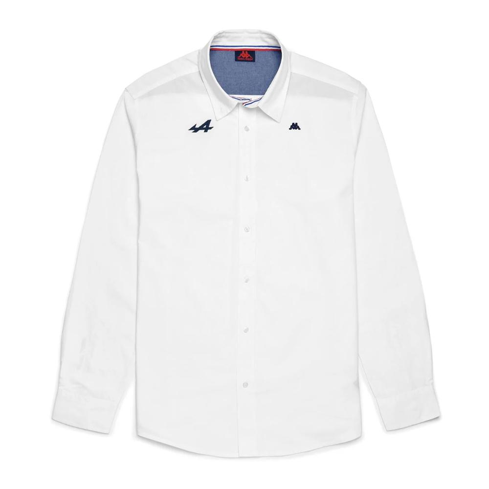 Chemise Blanche Homme Kappa Sashi Alpine F1 pas cher