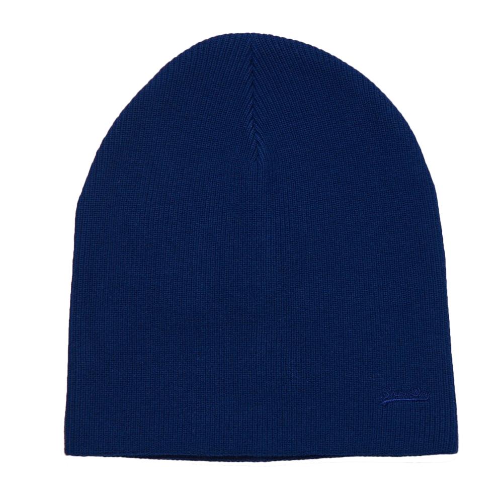 Bonnet Bleu Homme Superdry Vintage pas cher
