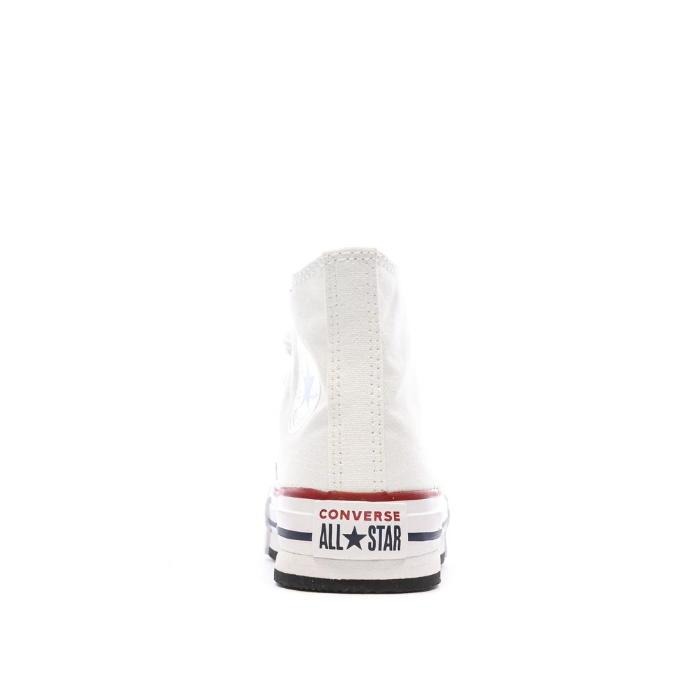 Baskets Blanches Enfant Converse All Star Eva Lift Canvas Platform vue 3