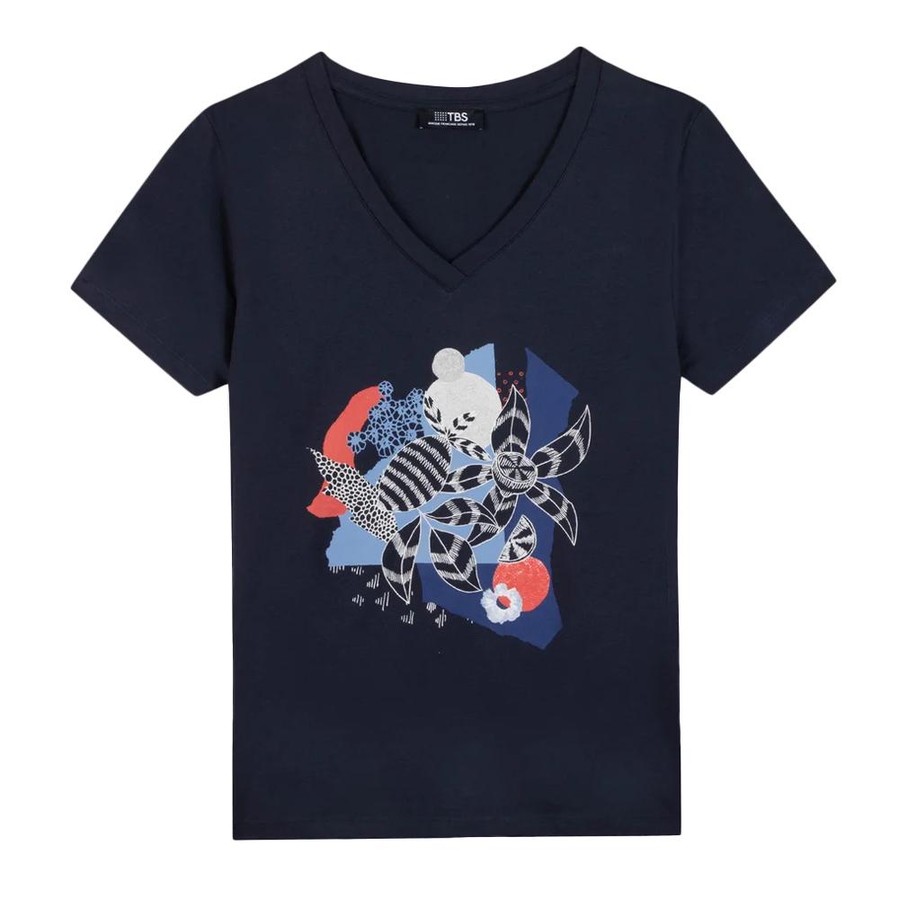 T-shirt Marine Femme TBS LUGDITEE pas cher