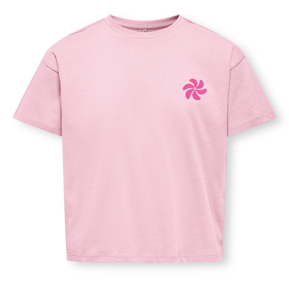 T-shirt Rose Fille Kids Only Sun-veras Flower pas cher
