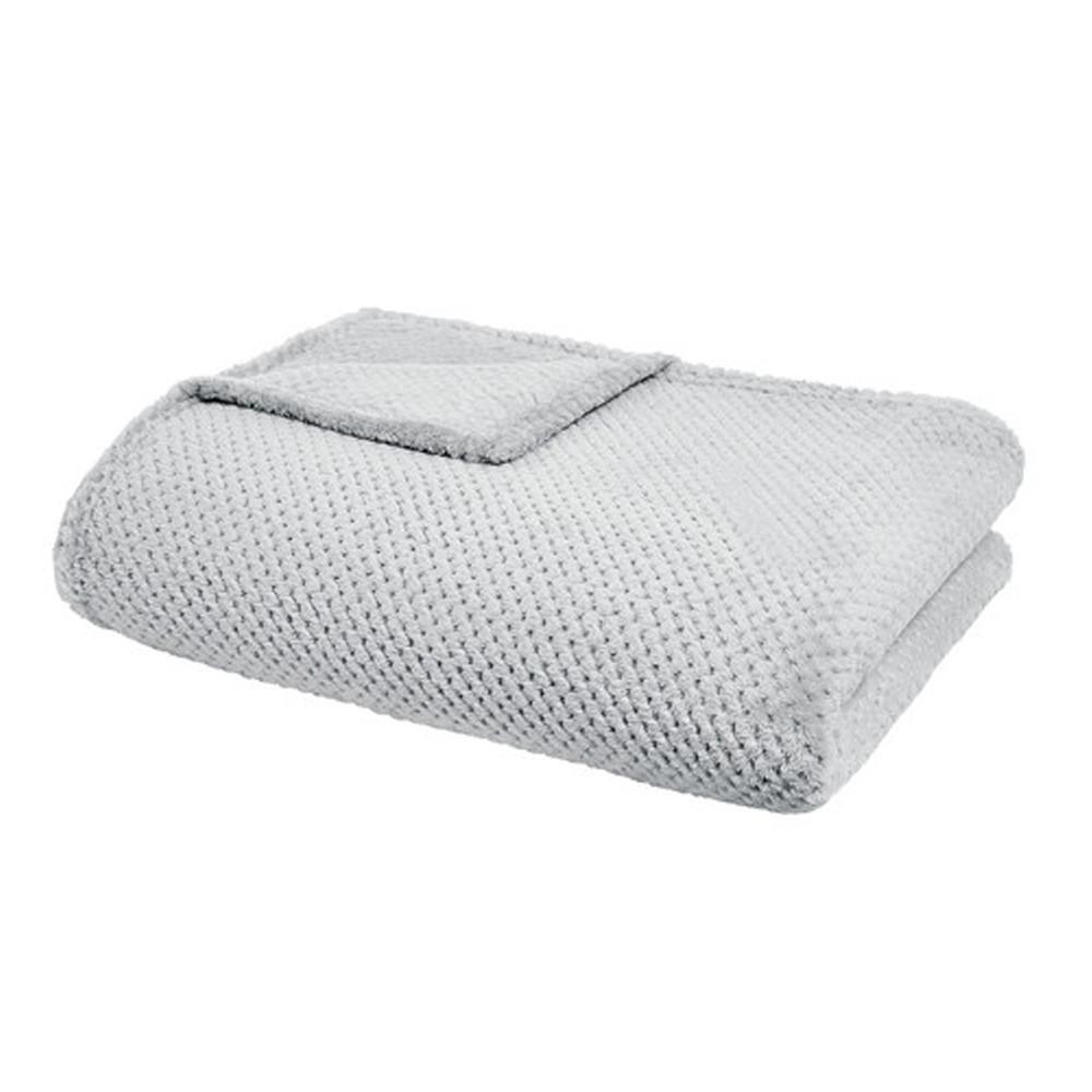 Plaid Gris 150x200cm Honey Today pas cher