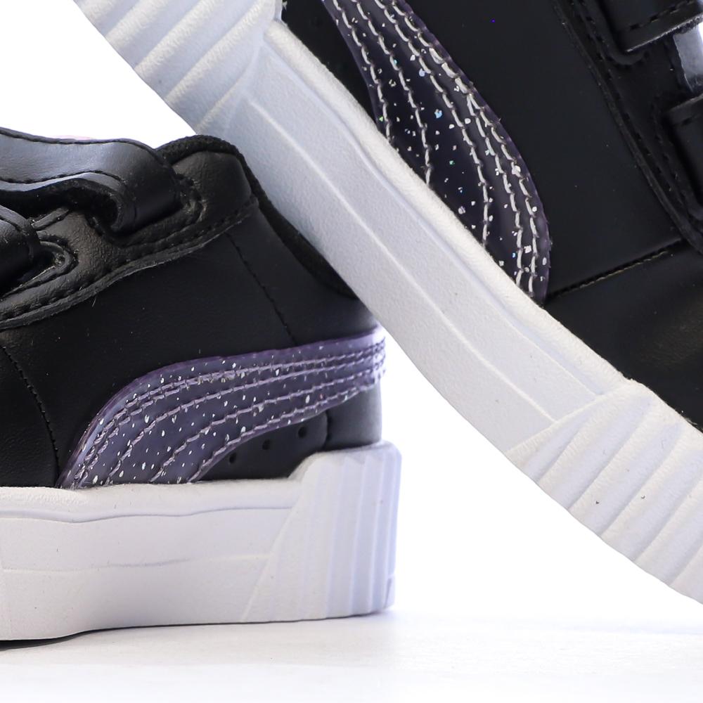 Baskets Noir Fille Puma Carina 3.0 Blurry Dr vue 7