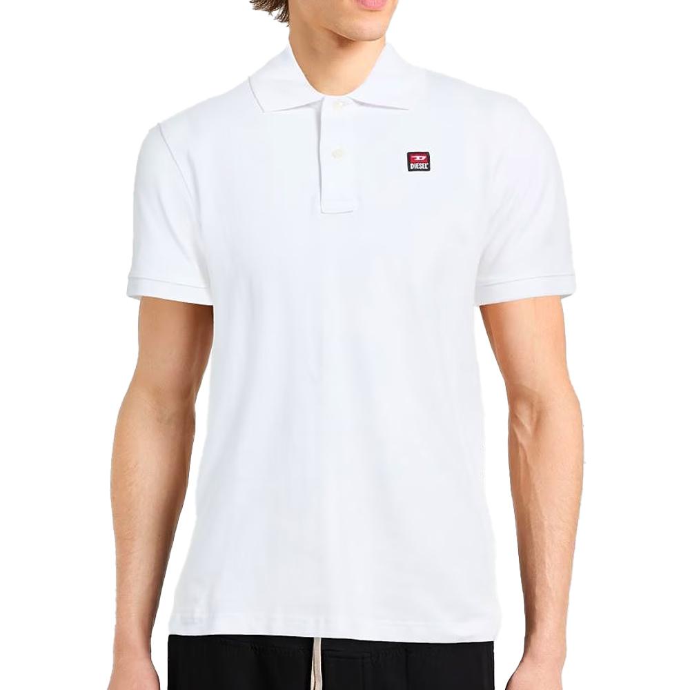 Polo Blanc Homme Diesel Smith A19714 pas cher
