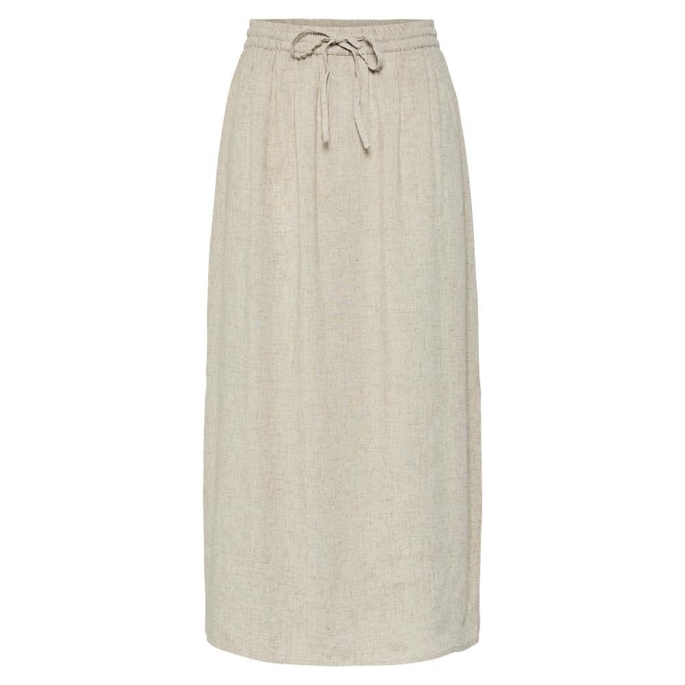 Jupe Beige Femme Pieces Pia pas cher
