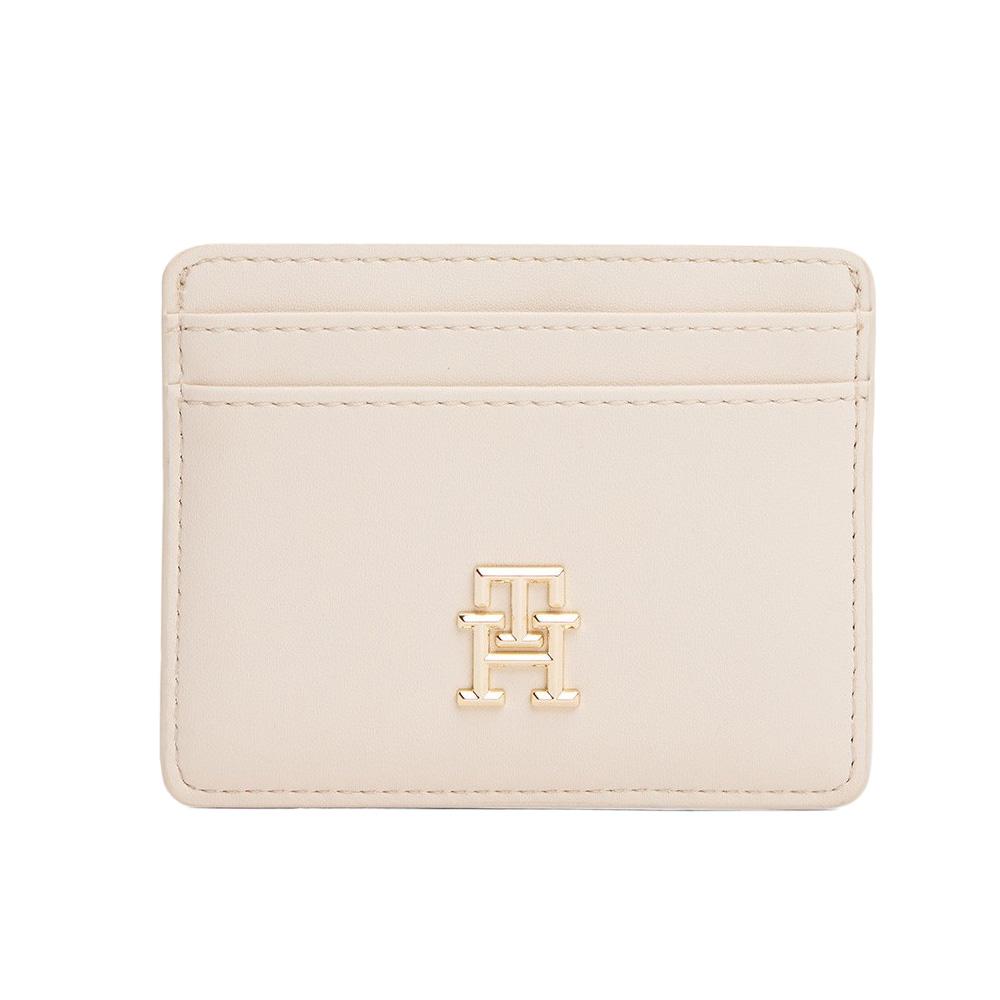 Porte Carte Écru Femme Tommy Hilfiger Logotape Holde pas cher