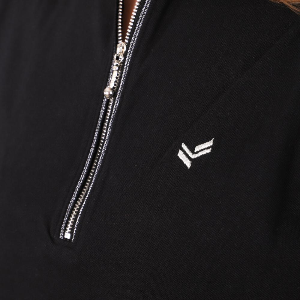 Polo Noir Femme Kaporal Folow vue 3