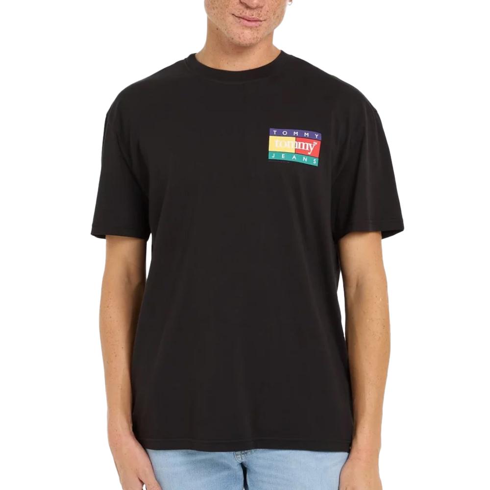 T-shirt Noir/Multicolore Homme Tommy Hilfiger Color pas cher