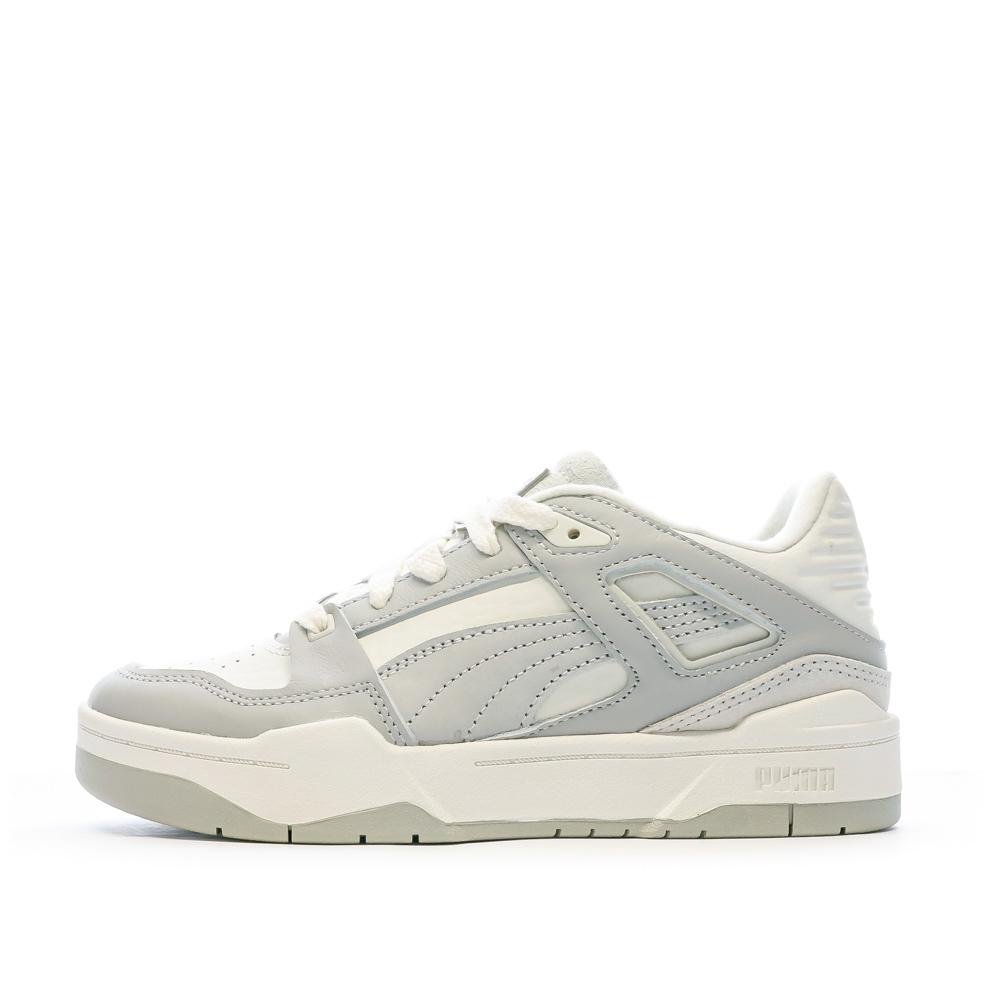 Baskets Blanches/Grises Femme Puma Slipstream Thrifted pas cher