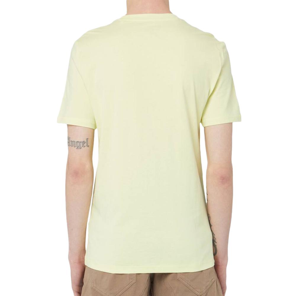 T-shirt Jaune Clair Homme Guess Aidy vue 2