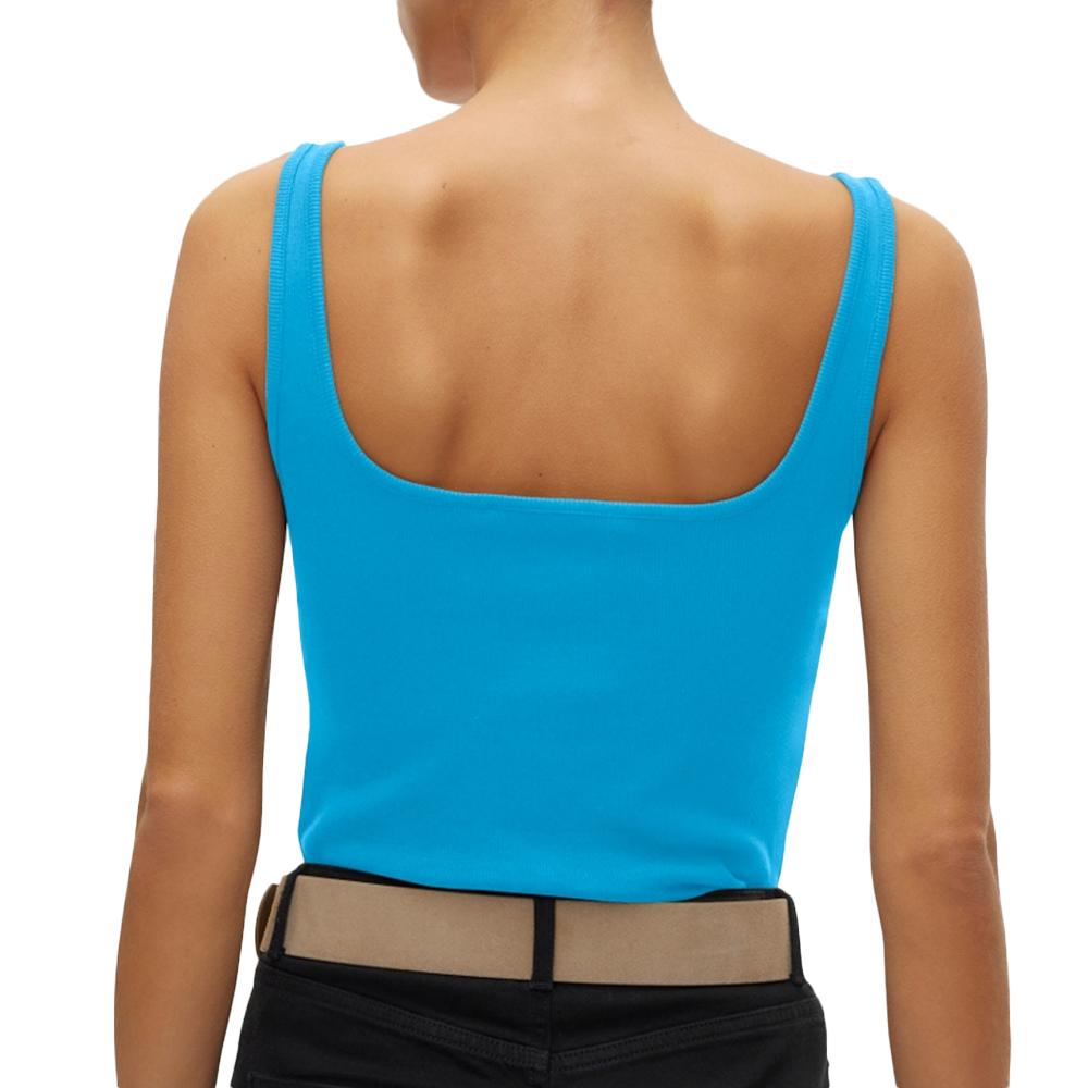 Débardeur Bleu Femme Vero Moda Chloe vue 2