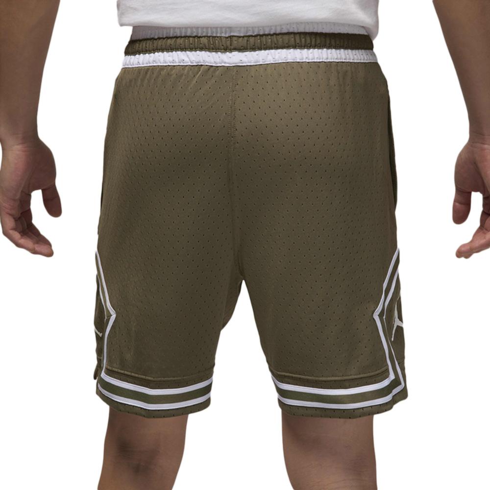 Short de Basketball Kaki/Blanc Homme Nike DX1487 vue 2