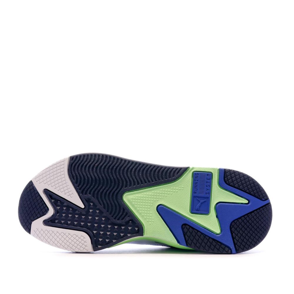 RS-X³ Baskets Blanc/Bleu/Vert Homme Puma vue 5