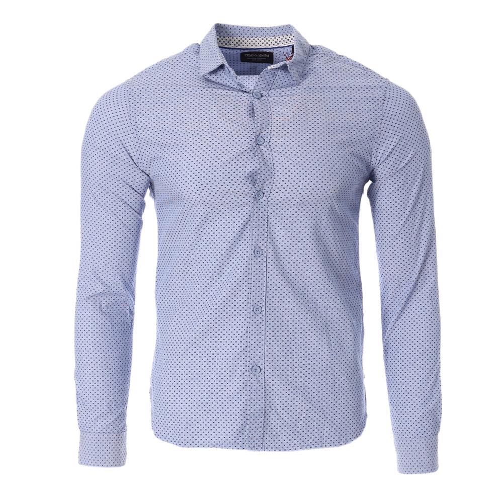 Chemises Bleu à Motifs Homme Teddy Smith Carton pas cher
