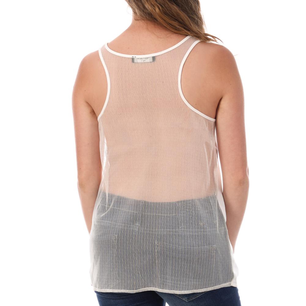 Débardeur Beige Femme Teddy Smith Tude vue 2