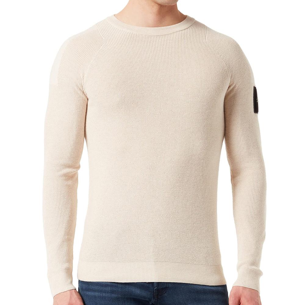 Pull Beige Homme Jack & Jones Classic Spring pas cher