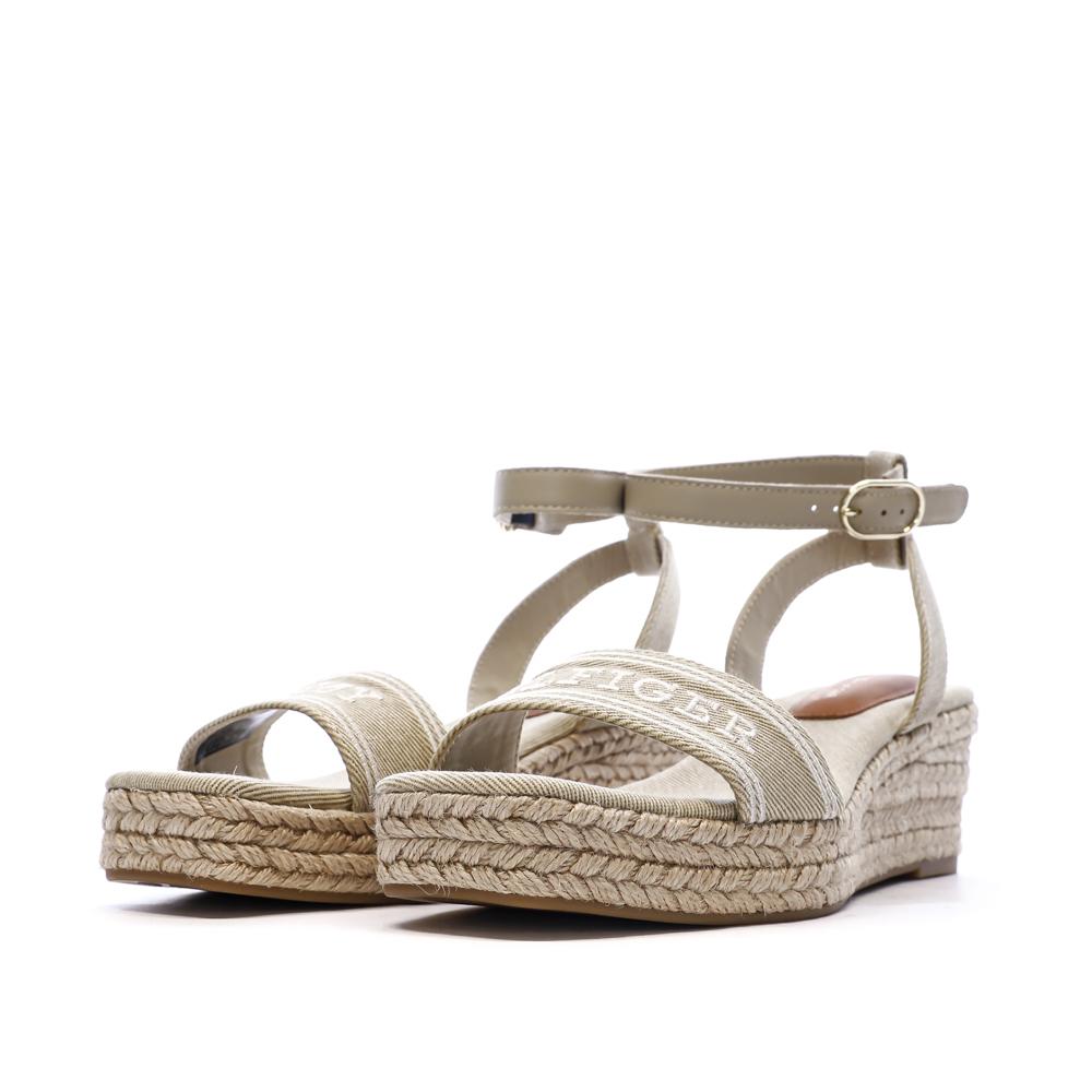 Sandales Beiges Femme Tommy Hilfiger Espad vue 6