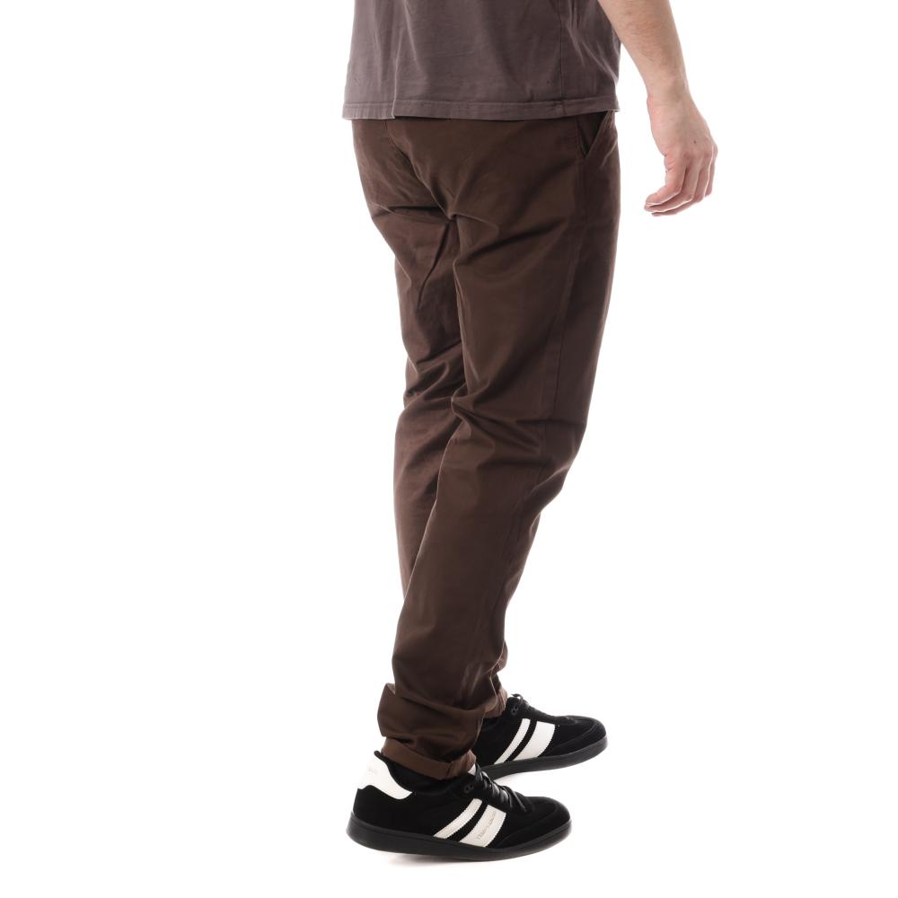 Chino Marron Foncé Homme Paname Brothers Costa 4LT vue 2