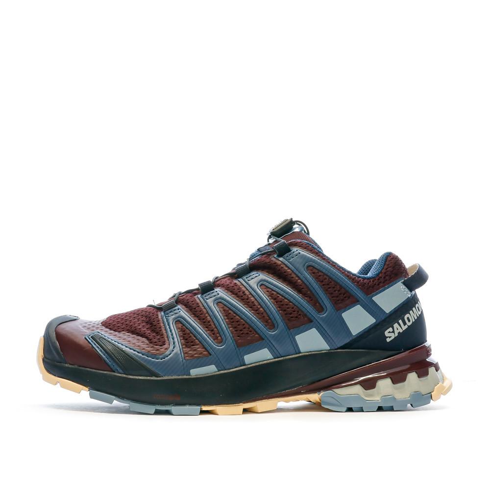 Chaussures de Trail Bordeaux/Bleu Femme Salomon Xa Pro 3d V8 W pas cher