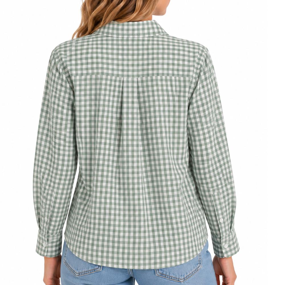 Chemise Carreaux Vert Femme PM Mère & Filles ichy vue 2