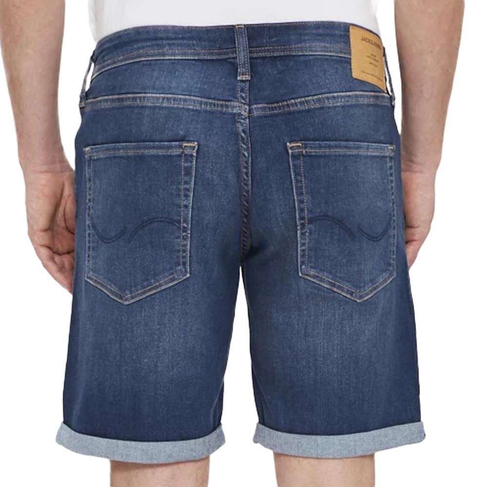 Short en Jean Bleu Foncé Homme Jack & Jones 12211745 vue 2