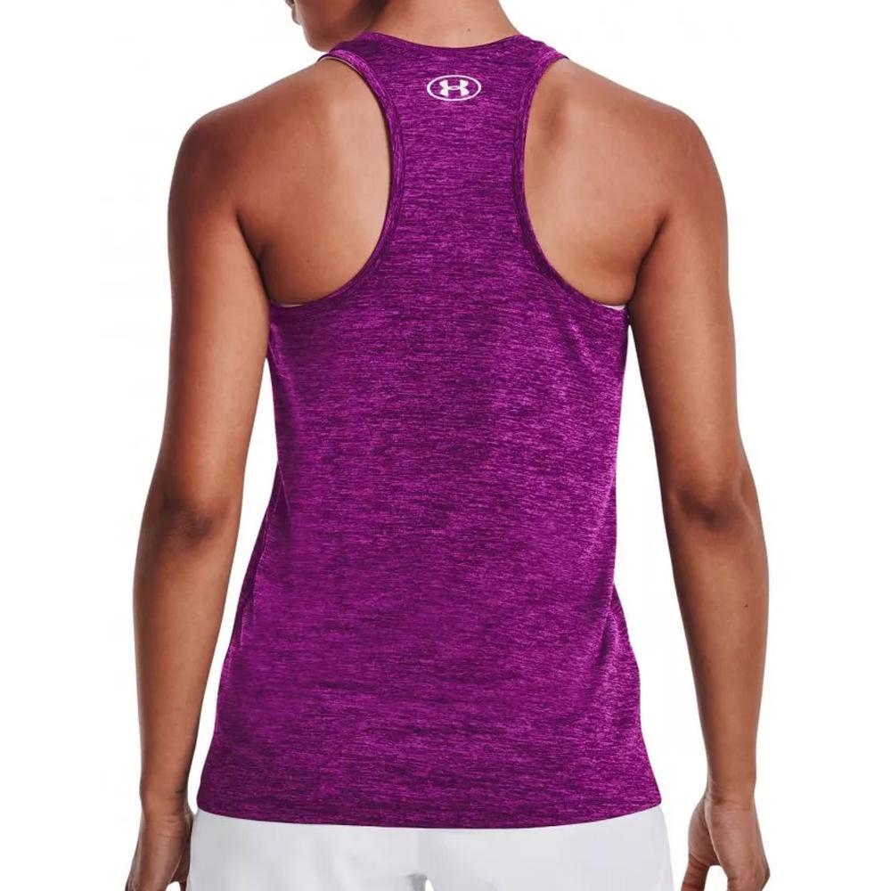 Débardeur Violet Femme Under Armour Tech Tank Twist vue 2