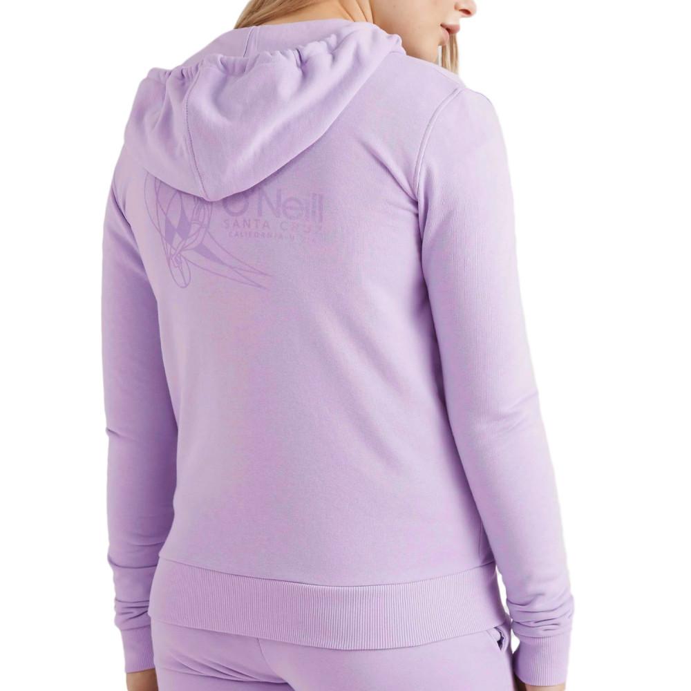 Sweat Zippé à capuche Violet Femme O'Neill Circle Surfer vue 2