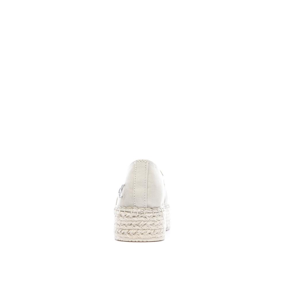 Espadrilles Ecru Femme Calvin Klein Jeans Flatform vue 3