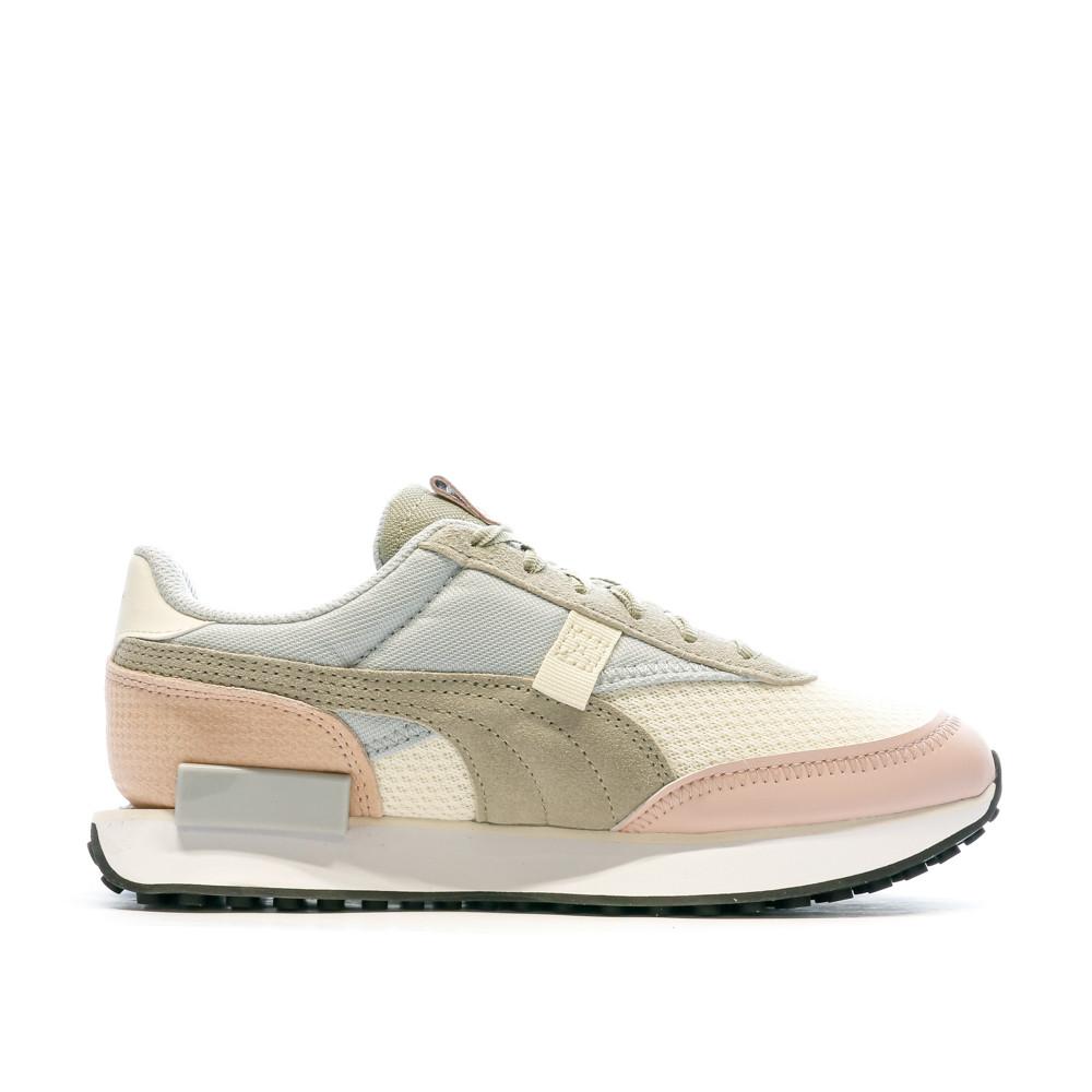 Baskets Écru/Rose Femme Puma Future Rider Interest vue 2