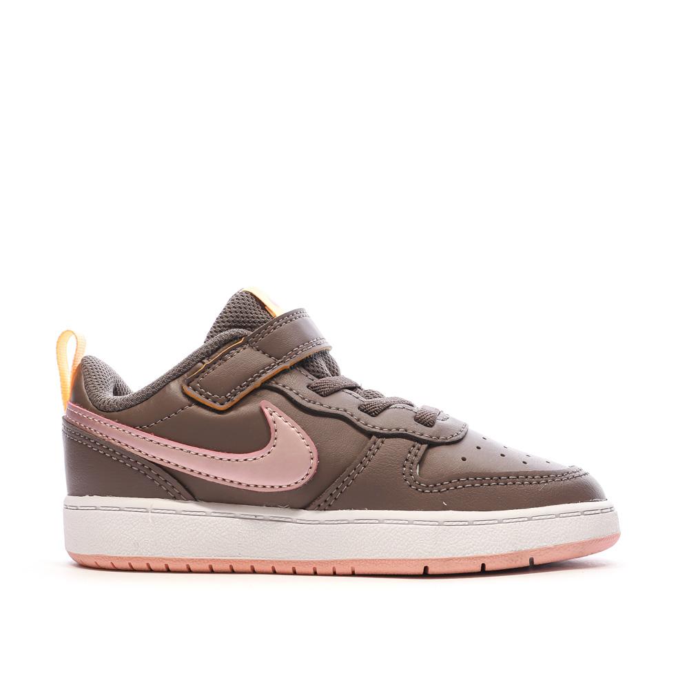 Baskets Violette/Rose Fille Nike Court Borough Low 2 vue 2