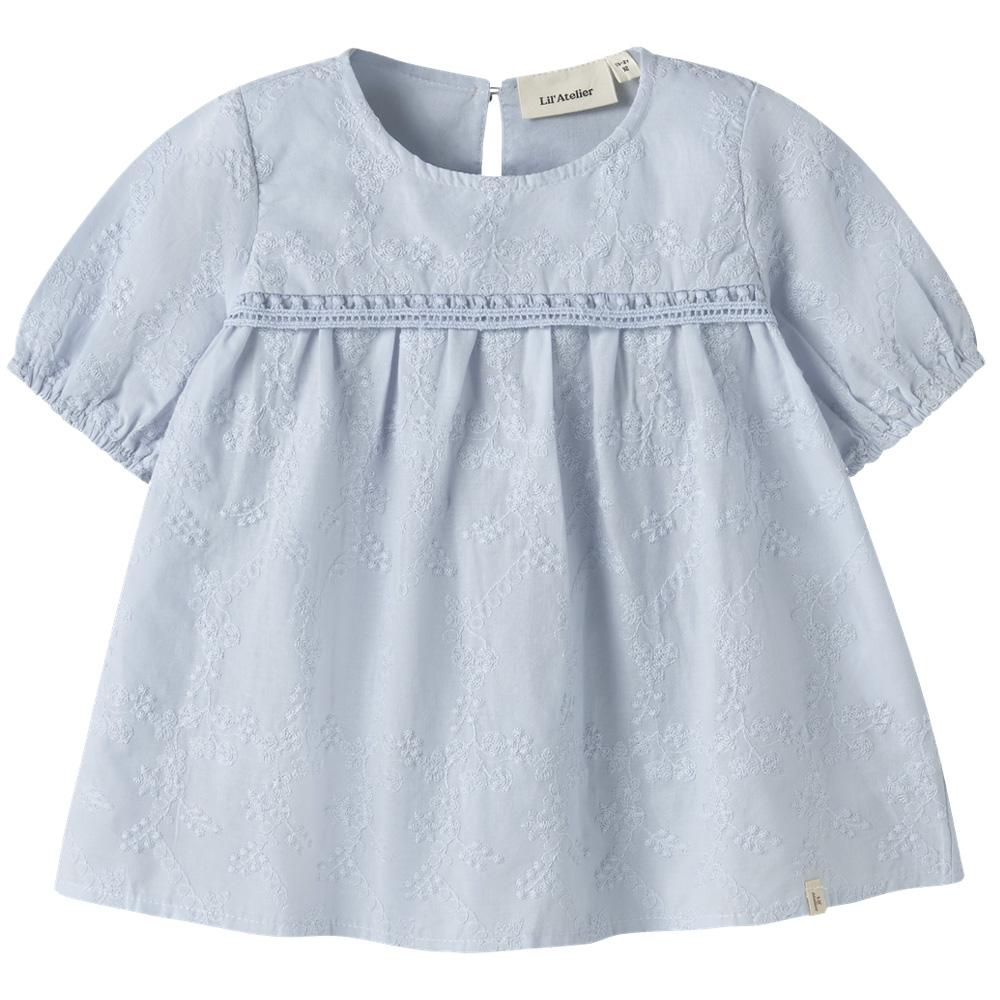 Blouse Bleu Fille Lil' Atelier Jiva Loose pas cher