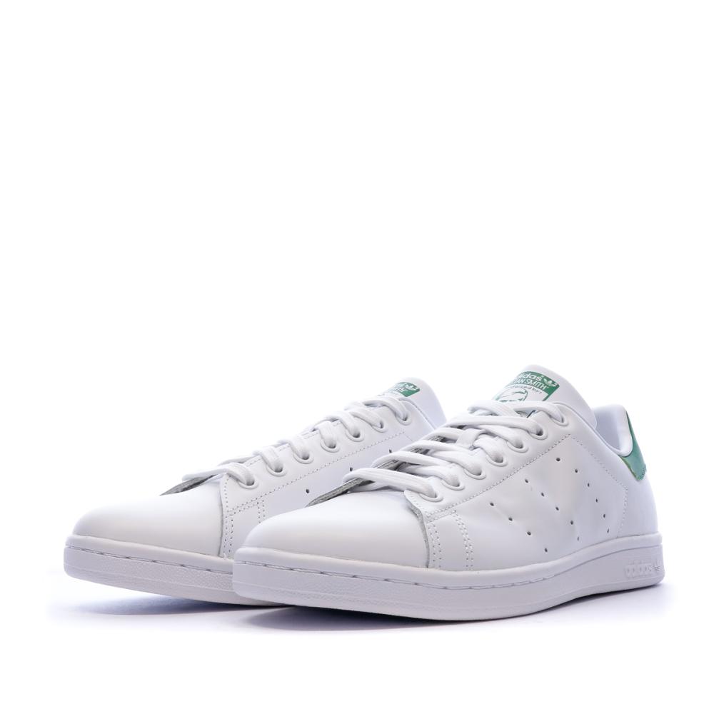 Baskets Stan Smith Blanches/Vertes Homme Adidas M20324 vue 6