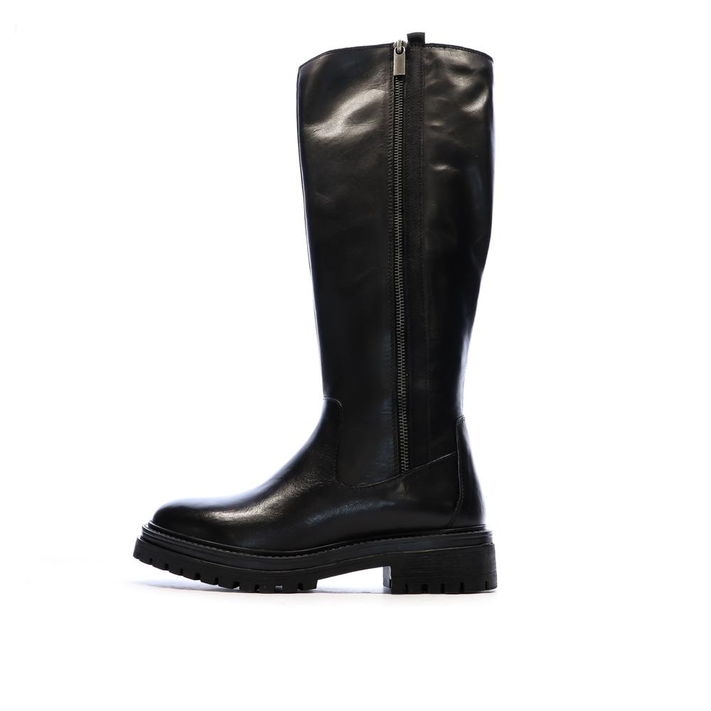 Bottes Noires Femme Geox Irideas pas cher