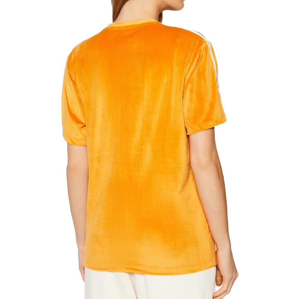 T-shirt en Velours Orange Femme Adidas H37840 vue 2