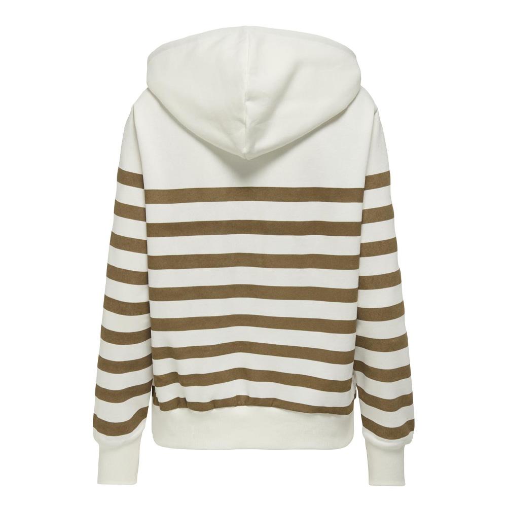 Sweat Blanc/Camel Femme Only Audrey vue 2