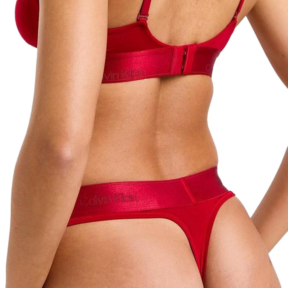 String Rouge Vif Femme Calvin Klein Jeans Thong vue 2