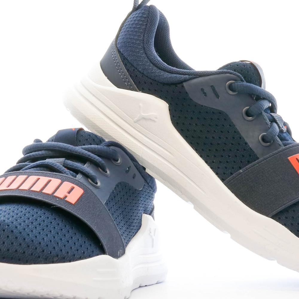 Baskets Marine Garçon Puma Wired vue 7