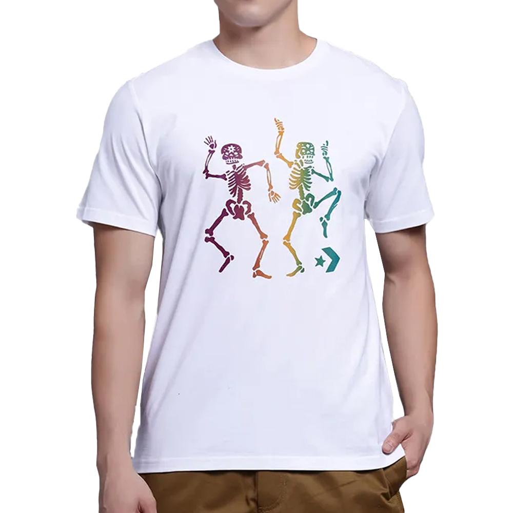 T-shirt Blanc Homme Converse Dotd pas cher