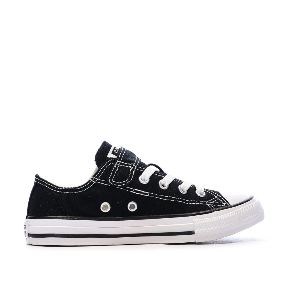 All Star Baskets Noires Enfant Converse Chuck Taylor 1v Easy-on vue 2