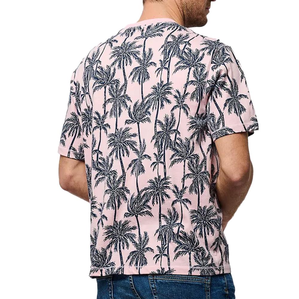 T-shirt Rose/Marine Homme Kaporal TOGO25EM11 vue 2