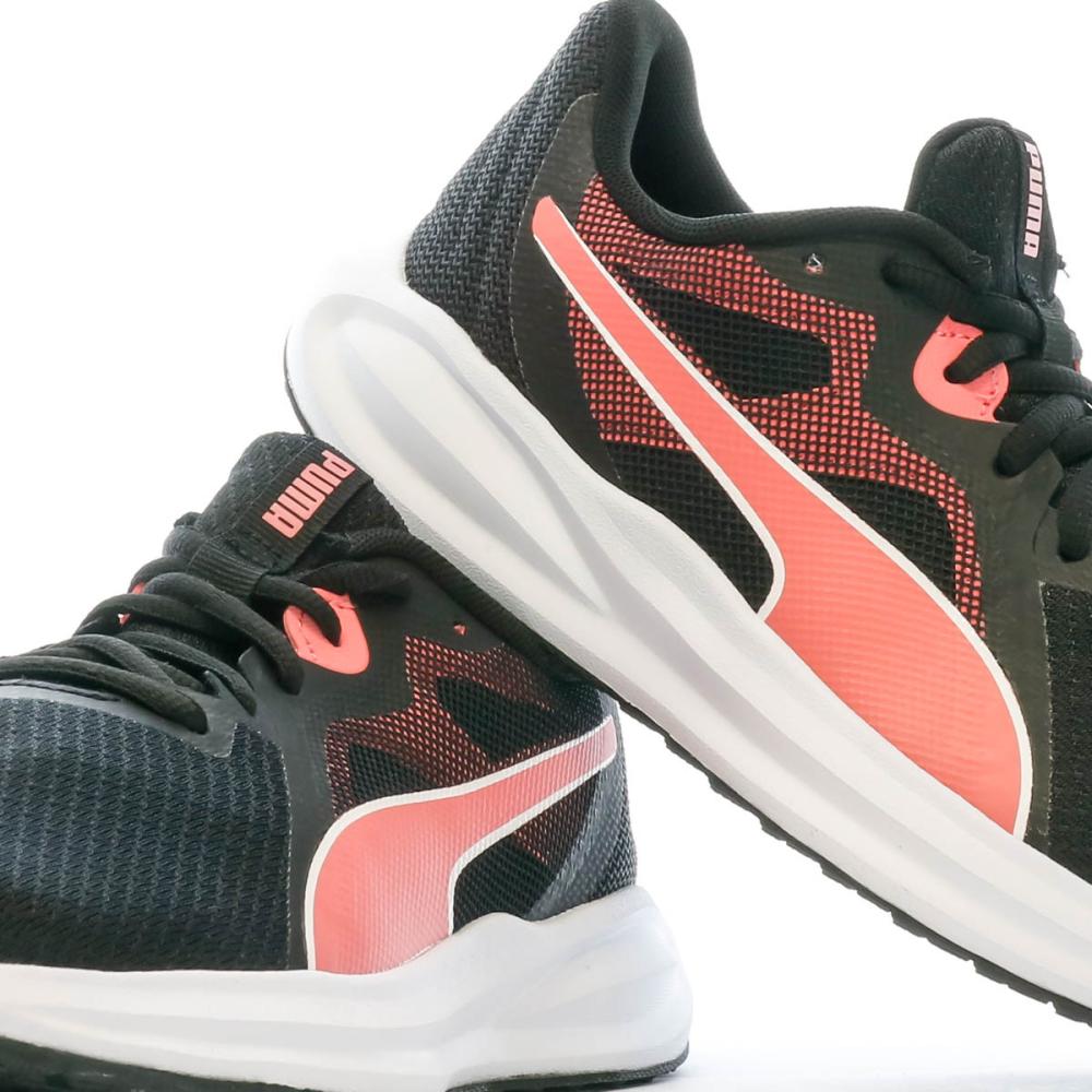 Baskets Noires/Roses Fille Puma Twitch Runner vue 7